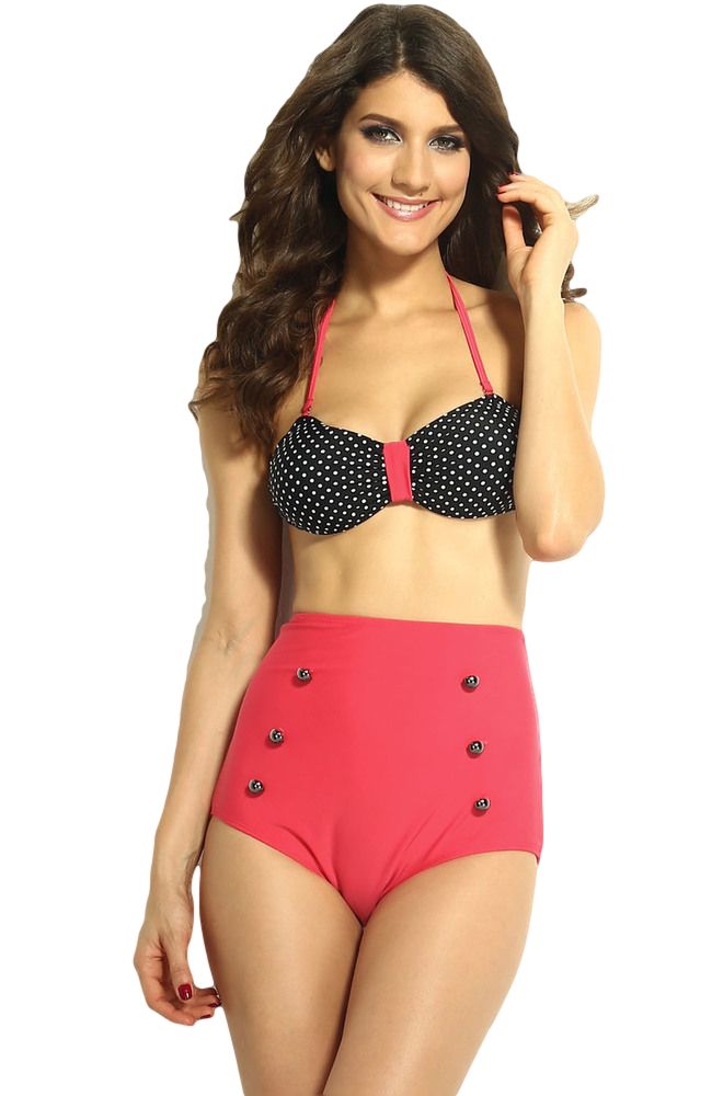 high waisted shorts bikini